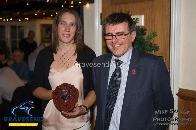 20161202-0053.jpg - Kate Savage Hill Climb Champion Ladies - Gravesend CC Awards 2016