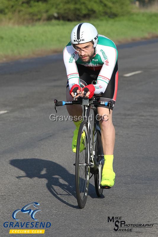 20180422-0169.jpg - Medway Velo Club rider Steven Melia-Chamberlain at  KCA 10 Time Trial 22-April-2018, Lenham, Kent