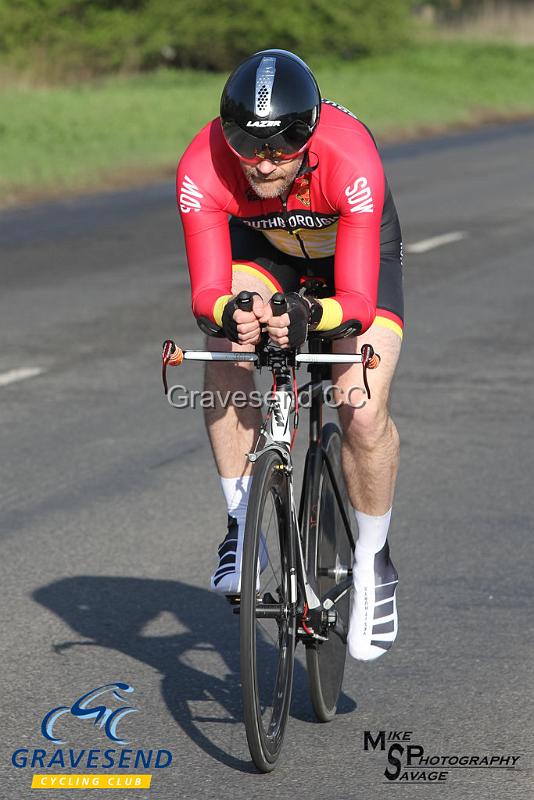 20180422-0339.jpg - Southborough & Dist. Whs rider James Moss at  KCA 10 Time Trial 22-April-2018, Lenham, Kent