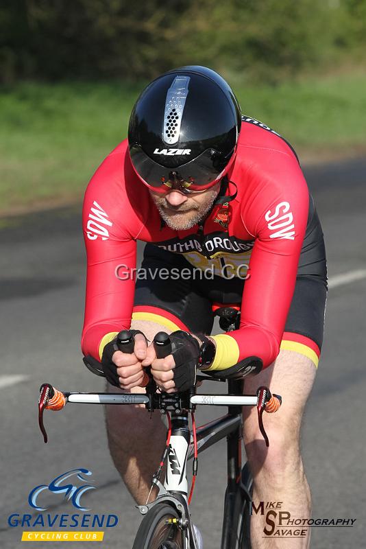 20180422-0342.jpg - Southborough & Dist. Whs rider James Moss at  KCA 10 Time Trial 22-April-2018, Lenham, Kent