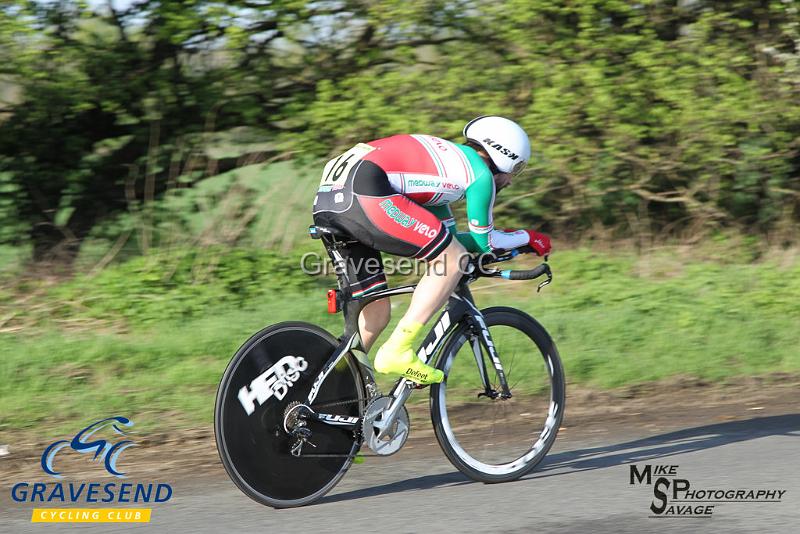 20180422-0492.jpg - Medway Velo Club rider Steven Melia-Chamberlain at  KCA 10 Time Trial 22-April-2018, Lenham, Kent