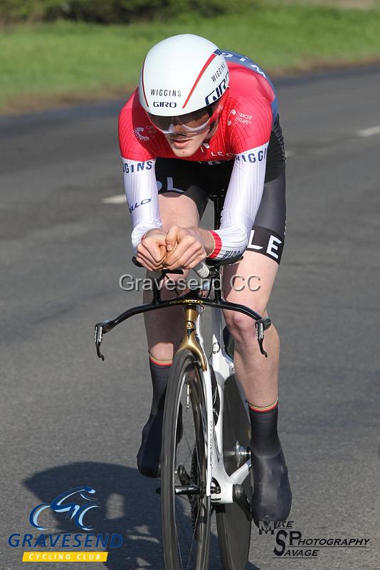 20180422-0545.jpg - Team Wiggins rider Oliver Robinson at  KCA 10 Time Trial 22-April-2018, Lenham, Kent