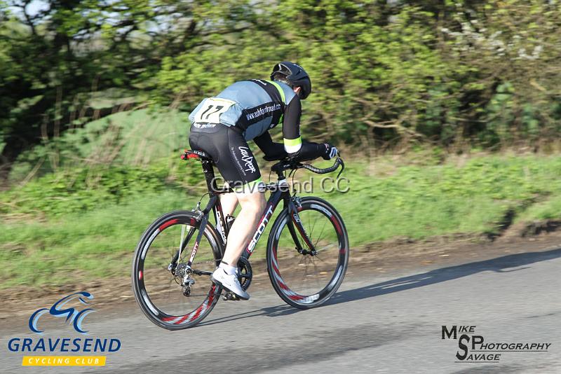 20180422-0563.jpg - Ashford Road CC rider Costin Murray at  KCA 10 Time Trial 22-April-2018, Lenham, Kent