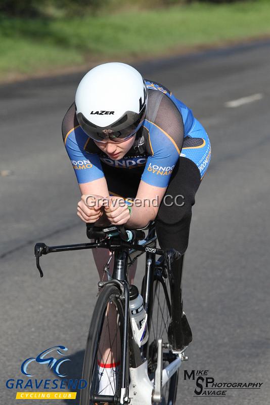 20180422-0625.jpg - London Dynamo rider Liz Saul at  KCA 10 Time Trial 22-April-2018, Lenham, Kent