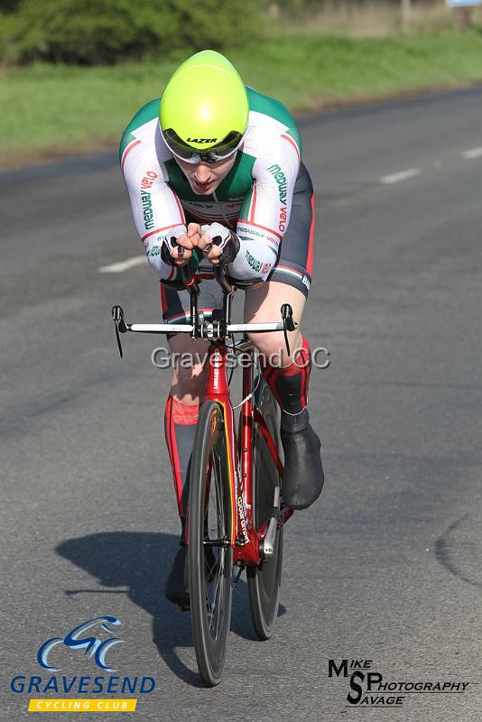 20180422-0676.jpg - Medway Velo Club rider Steven Smith at  KCA 10 Time Trial 22-April-2018, Lenham, Kent