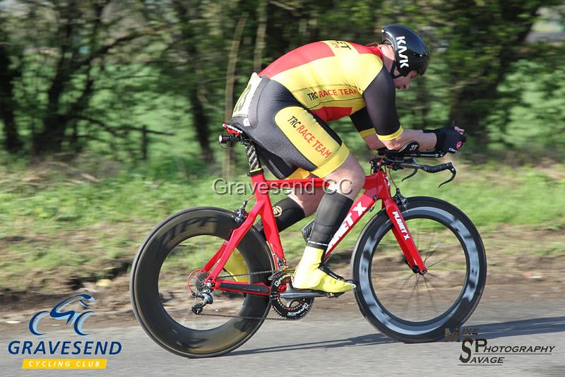 20180422-0691.jpg - Thanet RC rider Paul  Kelk at  KCA 10 Time Trial 22-April-2018, Lenham, Kent