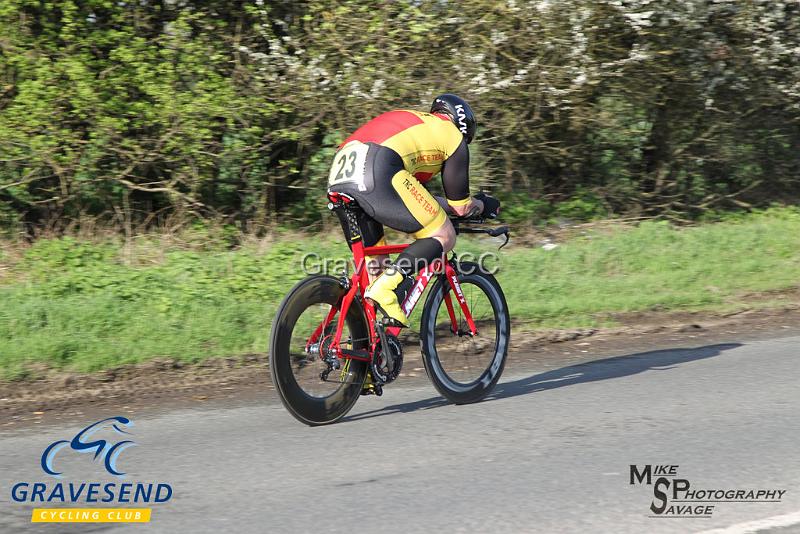 20180422-0694.jpg - Thanet RC rider Paul  Kelk at  KCA 10 Time Trial 22-April-2018, Lenham, Kent