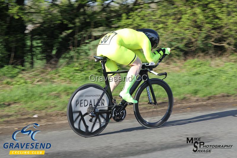 20180422-0726.jpg - The Independent Pedaler rider Christopher Fennell at  KCA 10 Time Trial 22-April-2018, Lenham, Kent
