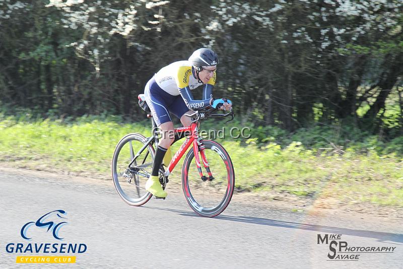 20180422-0863.jpg - Gravesend CC rider Michael Coulter at  KCA 10 Time Trial 22-April-2018, Lenham, Kent
