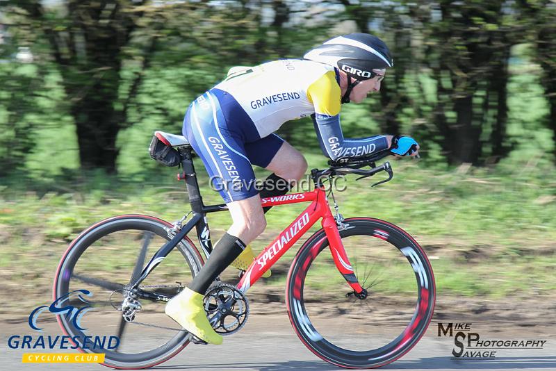 20180422-0868.jpg - Gravesend CC rider Michael Coulter at  KCA 10 Time Trial 22-April-2018, Lenham, Kent