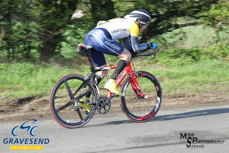 20180422-0870.jpg - Gravesend CC rider Michael Coulter at  KCA 10 Time Trial 22-April-2018, Lenham, Kent