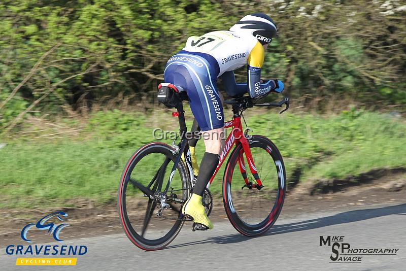 20180422-0873.jpg - Gravesend CC rider Michael Coulter at  KCA 10 Time Trial 22-April-2018, Lenham, Kent