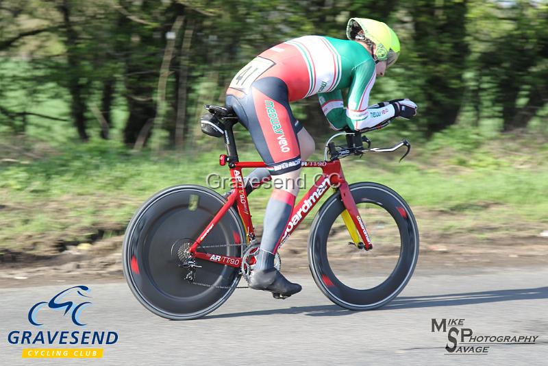 20180422-0881.jpg - Medway Velo Club rider Steven Smith at  KCA 10 Time Trial 22-April-2018, Lenham, Kent