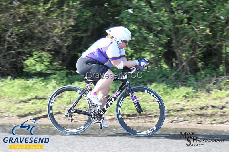 20180422-0889.jpg - San Fairy Ann CC rider Stephanie Waters at  KCA 10 Time Trial 22-April-2018, Lenham, Kent