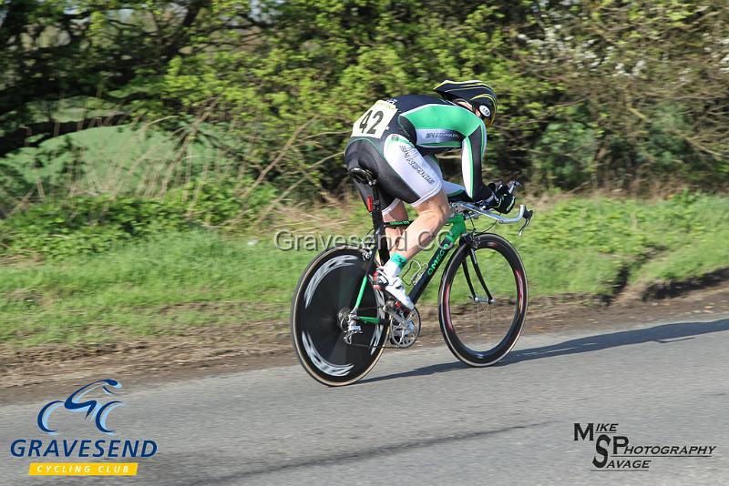 20180422-0941.jpg - 34 Nomads CC rider Richard Payn at  KCA 10 Time Trial 22-April-2018, Lenham, Kent
