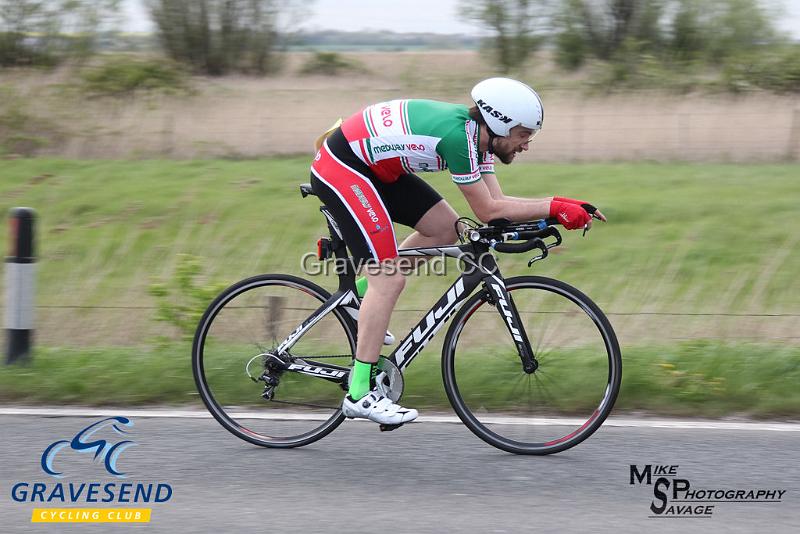 20180424-0145.jpg - Steven Melia-Chamberlain at GCC Evening 10 Time Trial 25-April-2018.  Isle of Grain, Kent.