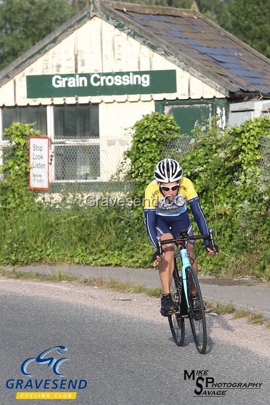 20180605-0024.jpg - GCC Rider Kate Savage at GCC Evening 10 Time Trial 05-June-2018.  Isle of Grain, Kent.