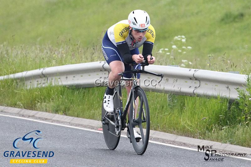 20180612-0027.jpg - GCC Rider Steve Harrington at GCC Evening 10 Time Trial 12-June-2018.  Isle of Grain, Kent.