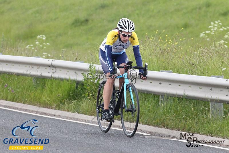 20180612-0047.jpg - GCC Rider Kate Savage at GCC Evening 10 Time Trial 12-June-2018.  Isle of Grain, Kent.