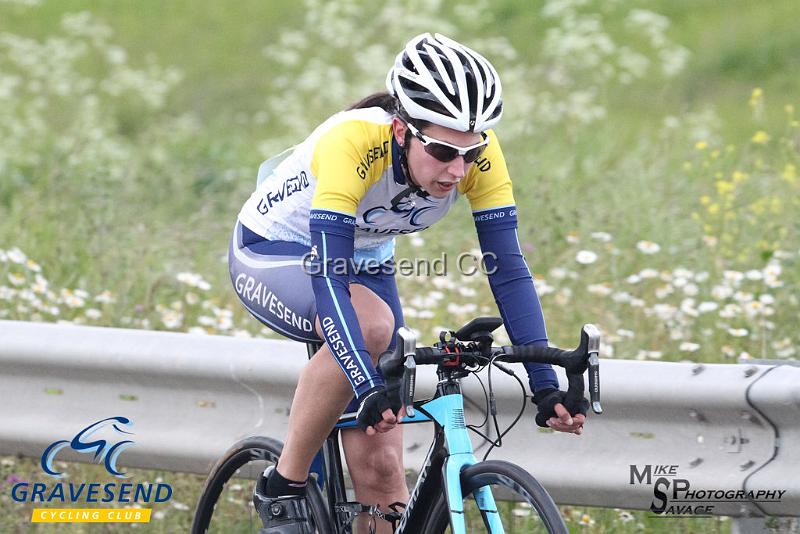 20180612-0051.jpg - GCC Rider Kate Savage at GCC Evening 10 Time Trial 12-June-2018.  Isle of Grain, Kent.