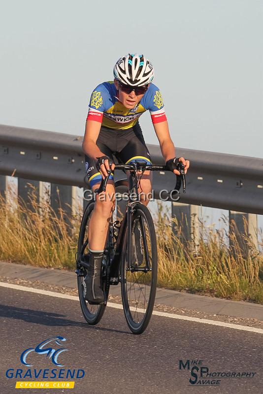20180619-0241.jpg - Woolwich CC Rider Harry Ives at GCC Evening 10 Time Trial 19-June-2018.  Isle of Grain, Kent.