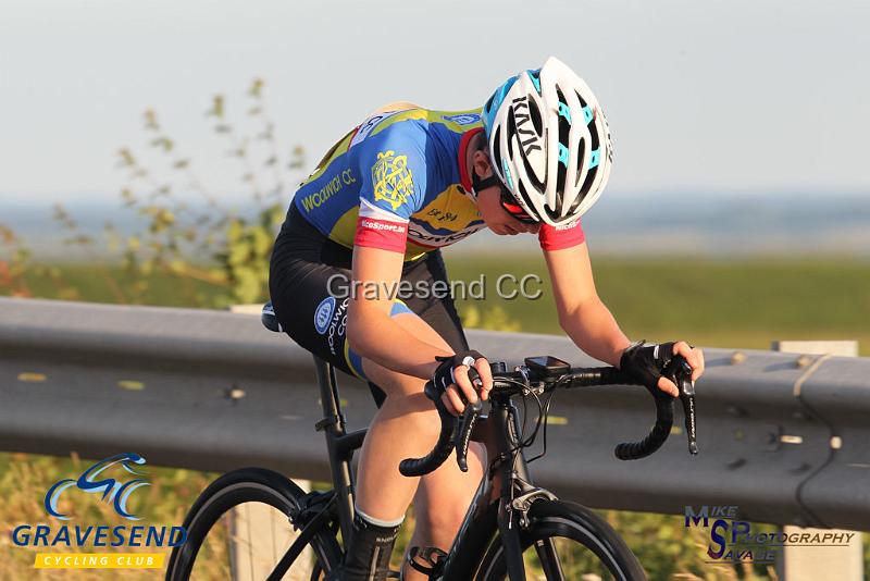 20180619-0247.jpg - Woolwich CC Rider Harry Ives at GCC Evening 10 Time Trial 19-June-2018.  Isle of Grain, Kent.