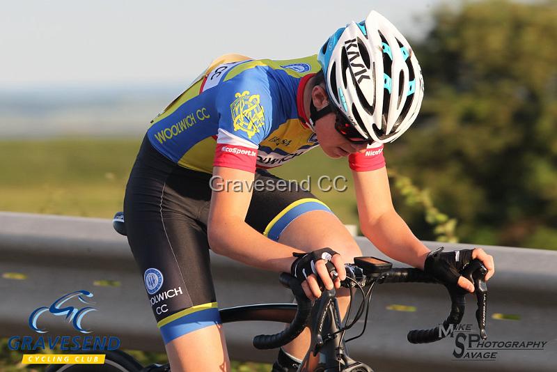 20180619-0249.jpg - Woolwich CC Rider Harry Ives at GCC Evening 10 Time Trial 19-June-2018.  Isle of Grain, Kent.