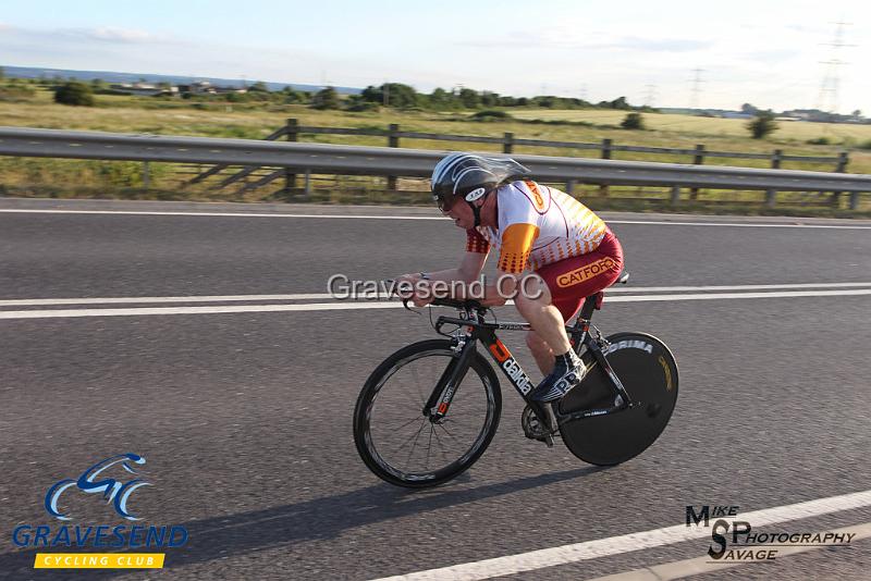 20180619-0378.jpg - Catford CC Rider A Beswetherick at GCC Evening 10 Time Trial 19-June-2018.  Isle of Grain, Kent.