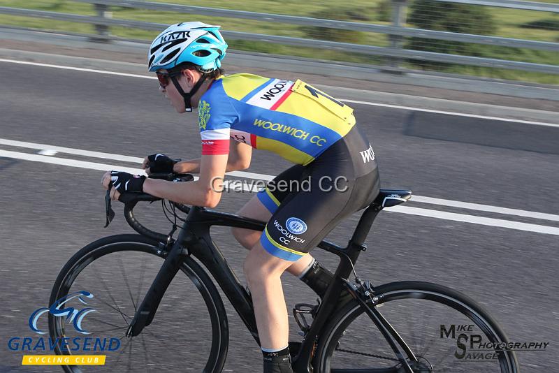 20180619-0472.jpg - Woolwich CC Rider Harry Ives at GCC Evening 10 Time Trial 19-June-2018.  Isle of Grain, Kent.