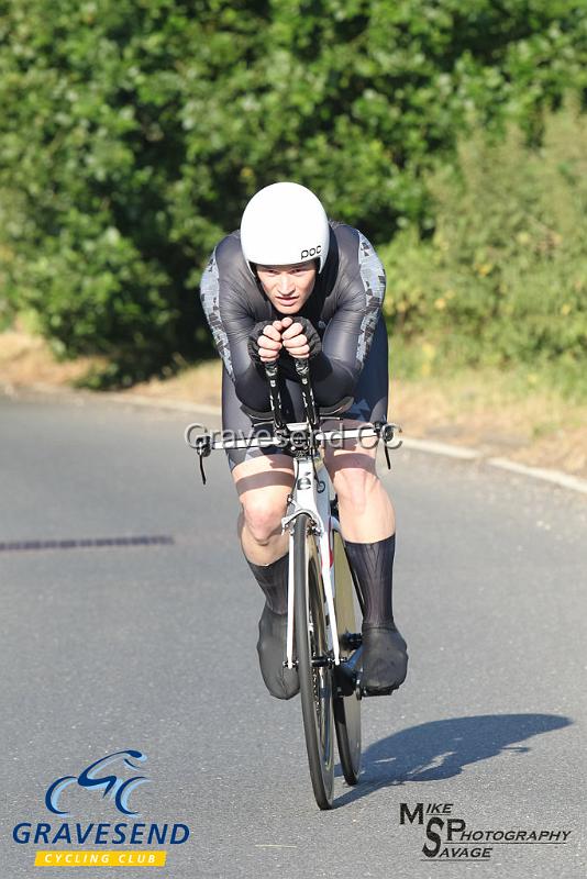 20180708-0039.jpg - Rider Tom Hilder from Hastings & St. Leonards CC at  Ramsay Cup 25 Time Trial 08-July-2018, Course Q25/8, Challock, Kent