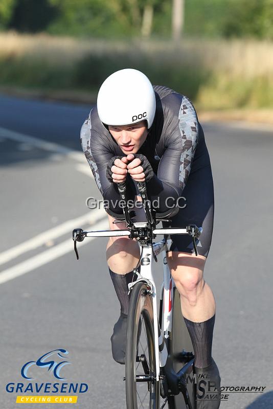 20180708-0042.jpg - Rider Tom Hilder from Hastings & St. Leonards CC at  Ramsay Cup 25 Time Trial 08-July-2018, Course Q25/8, Challock, Kent