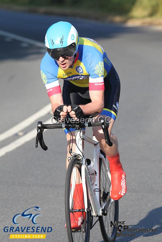 20180708-0091.jpg - Rider Alex Pearson from Woolwich CC at  Ramsay Cup 25 Time Trial 08-July-2018, Course Q25/8, Challock, Kent