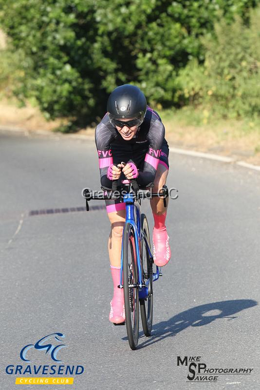 20180708-0110.jpg - Rider Tracy Wilkinson-Begg from Folkestone Velo Club at  Ramsay Cup 25 Time Trial 08-July-2018, Course Q25/8, Challock, Kent