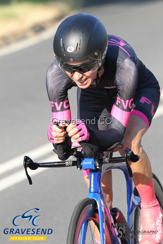 20180708-0117.jpg - Rider Tracy Wilkinson-Begg from Folkestone Velo Club at  Ramsay Cup 25 Time Trial 08-July-2018, Course Q25/8, Challock, Kent