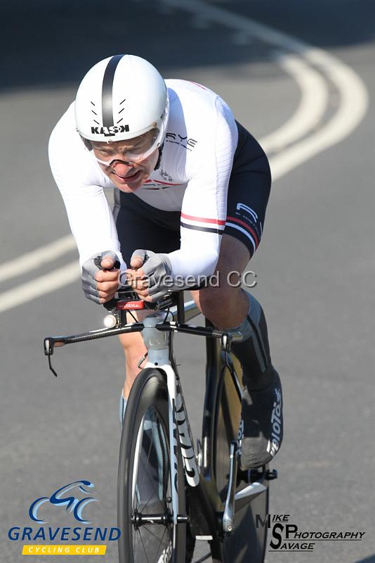 20180708-0447.jpg - Rider Steve Gooch from Rye & District Wheelers CC at  Ramsay Cup 25 Time Trial 08-July-2018, Course Q25/8, Challock, Kent