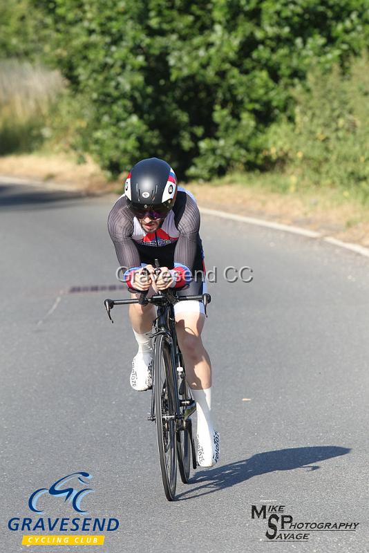 20180708-0459.jpg - Rider Alex Woolley from Sheppey Velo at  Ramsay Cup 25 Time Trial 08-July-2018, Course Q25/8, Challock, Kent