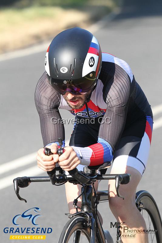 20180708-0463.jpg - Rider Alex Woolley from Sheppey Velo at  Ramsay Cup 25 Time Trial 08-July-2018, Course Q25/8, Challock, Kent