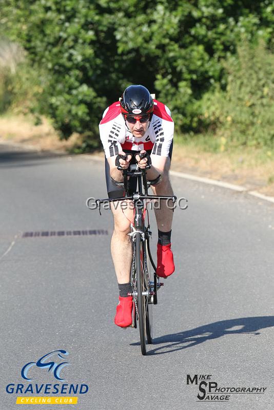 20180708-0538.jpg - Rider Antony Bee from Wigmore CC at  Ramsay Cup 25 Time Trial 08-July-2018, Course Q25/8, Challock, Kent