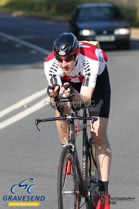 20180708-0544.jpg - Rider Antony Bee from Wigmore CC at  Ramsay Cup 25 Time Trial 08-July-2018, Course Q25/8, Challock, Kent