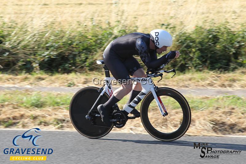 20180708-0572.jpg - Rider Tom Hilder from Hastings & St. Leonards CC at  Ramsay Cup 25 Time Trial 08-July-2018, Course Q25/8, Challock, Kent