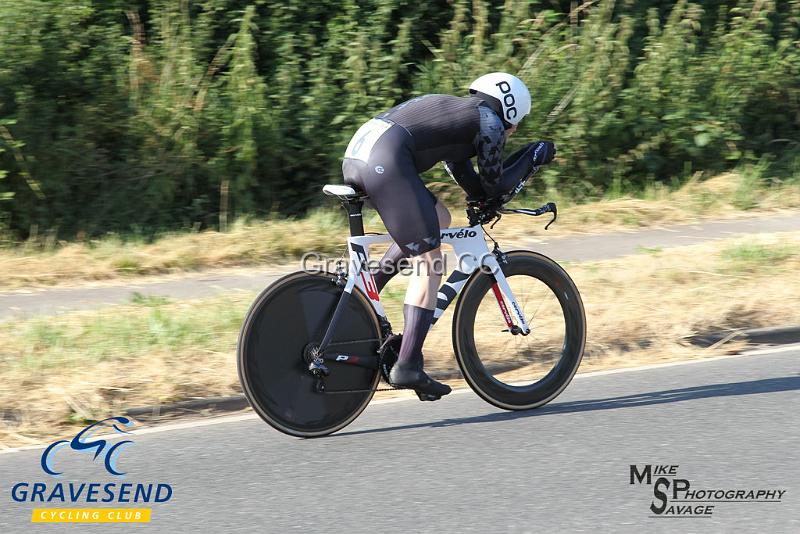 20180708-0579.jpg - Rider Tom Hilder from Hastings & St. Leonards CC at  Ramsay Cup 25 Time Trial 08-July-2018, Course Q25/8, Challock, Kent