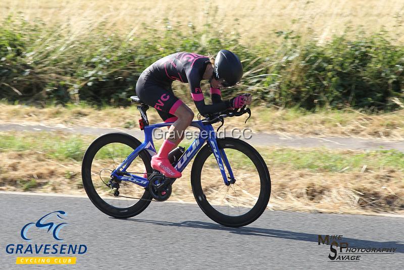20180708-0791.jpg - Rider Tracy Wilkinson-Begg from Folkestone Velo Club at  Ramsay Cup 25 Time Trial 08-July-2018, Course Q25/8, Challock, Kent