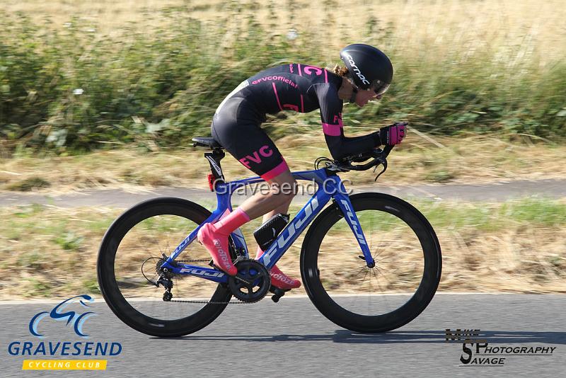 20180708-0794.jpg - Rider Tracy Wilkinson-Begg from Folkestone Velo Club at  Ramsay Cup 25 Time Trial 08-July-2018, Course Q25/8, Challock, Kent
