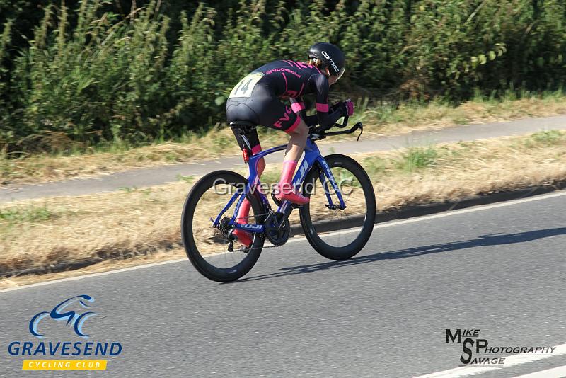 20180708-0796.jpg - Rider Tracy Wilkinson-Begg from Folkestone Velo Club at  Ramsay Cup 25 Time Trial 08-July-2018, Course Q25/8, Challock, Kent