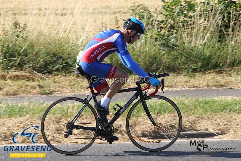 20180708-0815.jpg - Rider Ian Franklin from A5 Rangers CC at  Ramsay Cup 25 Time Trial 08-July-2018, Course Q25/8, Challock, Kent