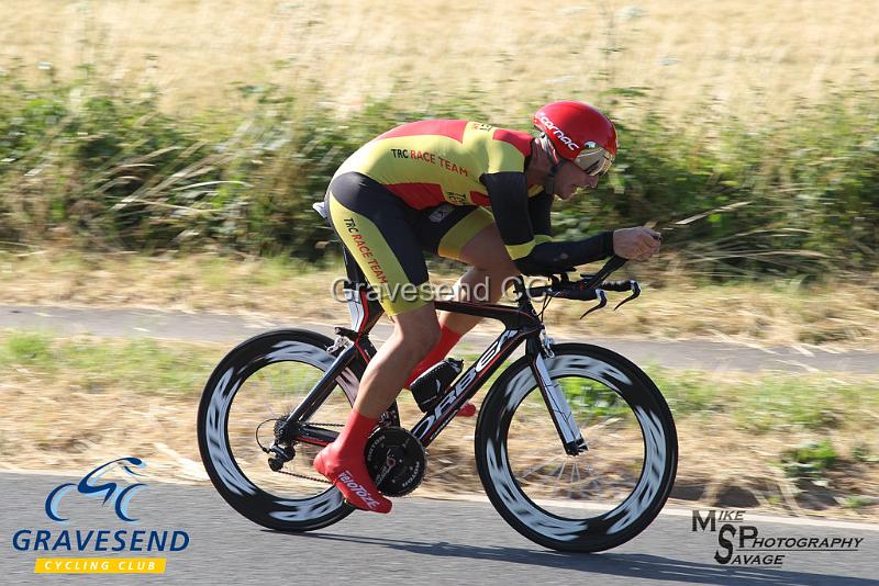 20180708-0839.jpg - Rider Mike Kirkness from Thanet RC at  Ramsay Cup 25 Time Trial 08-July-2018, Course Q25/8, Challock, Kent