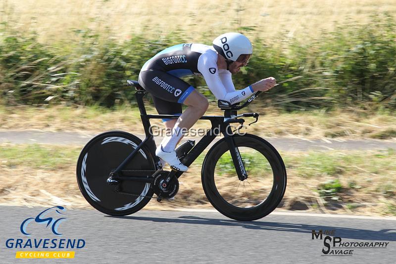 20180708-0938.jpg - Rider Mark Valios from Bigfoot CC at  Ramsay Cup 25 Time Trial 08-July-2018, Course Q25/8, Challock, Kent