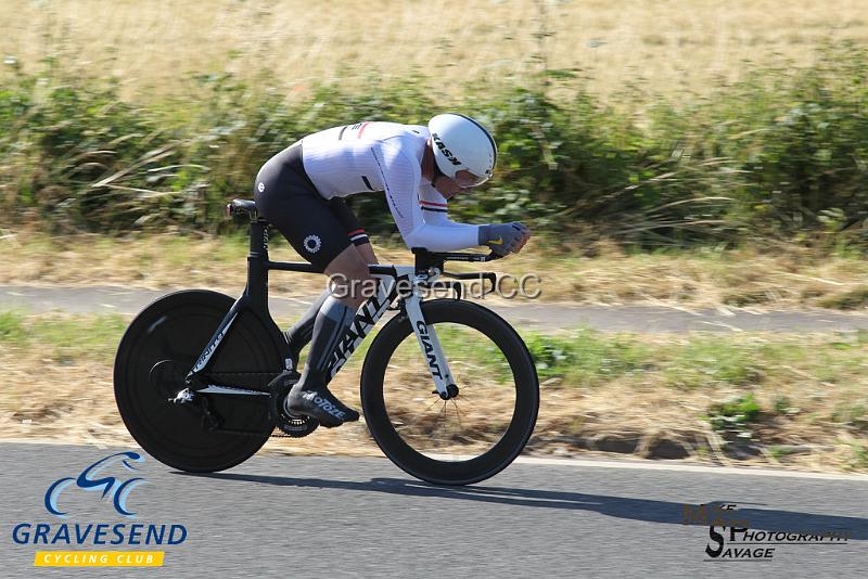 20180708-0973.jpg - Rider Steve Gooch from Rye & District Wheelers CC at  Ramsay Cup 25 Time Trial 08-July-2018, Course Q25/8, Challock, Kent