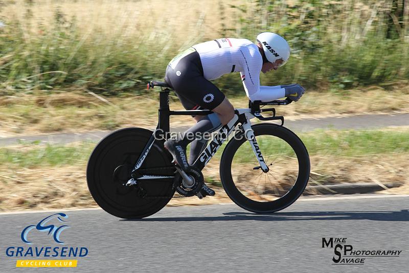 20180708-0976.jpg - Rider Steve Gooch from Rye & District Wheelers CC at  Ramsay Cup 25 Time Trial 08-July-2018, Course Q25/8, Challock, Kent