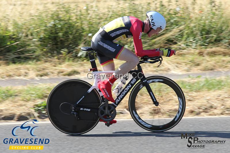 20180708-1013.jpg - Rider Doug Bentall from Southborough & Dist. Whs at  Ramsay Cup 25 Time Trial 08-July-2018, Course Q25/8, Challock, Kent